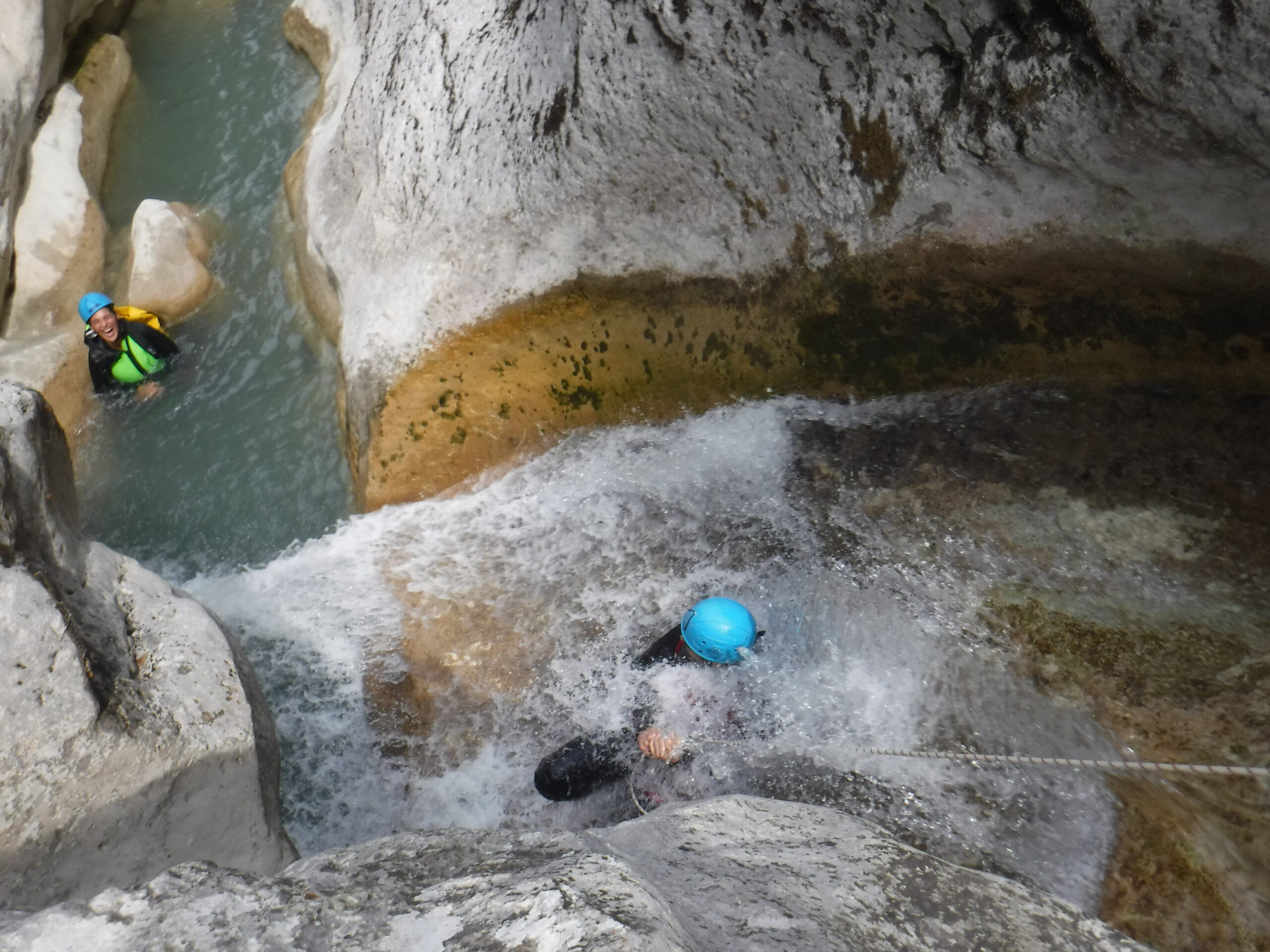 photo taken during the Gours du Ray canyoning trip